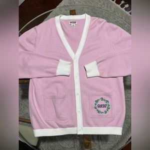 GUESS original cardigan sweater. Spring 2021 collection.